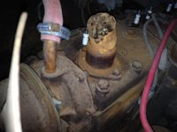 Coolant thermostat houseing rusted through